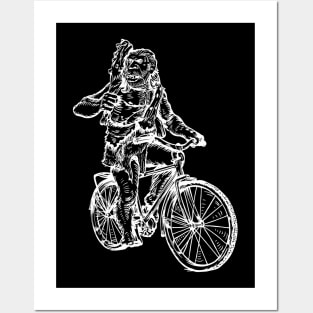 SEEMBO Neanderthal Cycling Bicycle Cyclist Biker Biking Bike Posters and Art